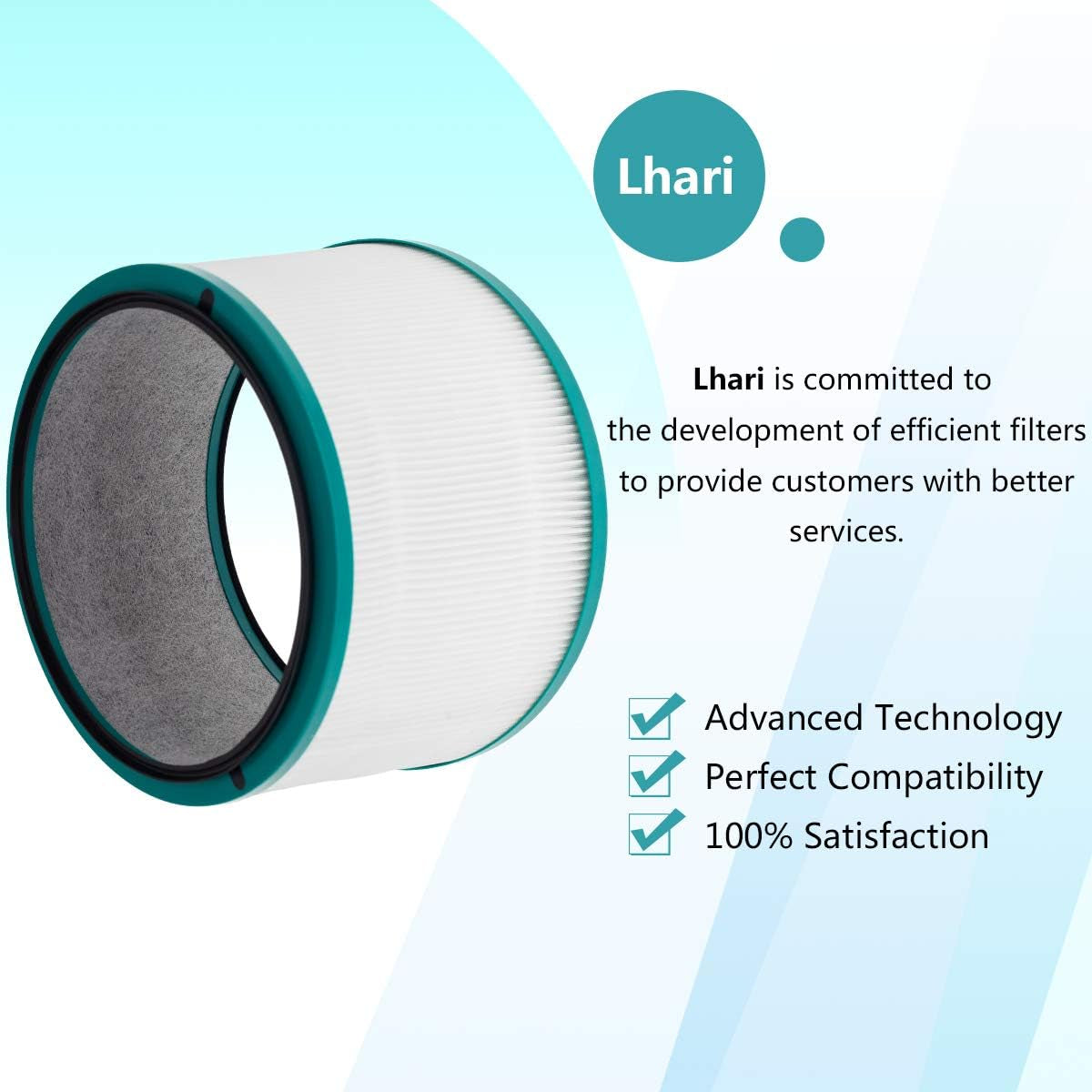 Air Purifier Filter Replacements for Dyson Pure Cool Link DP01 DP02, Pure Hot + Cool Link HP01 HP02 HP03, Part # 968125-03